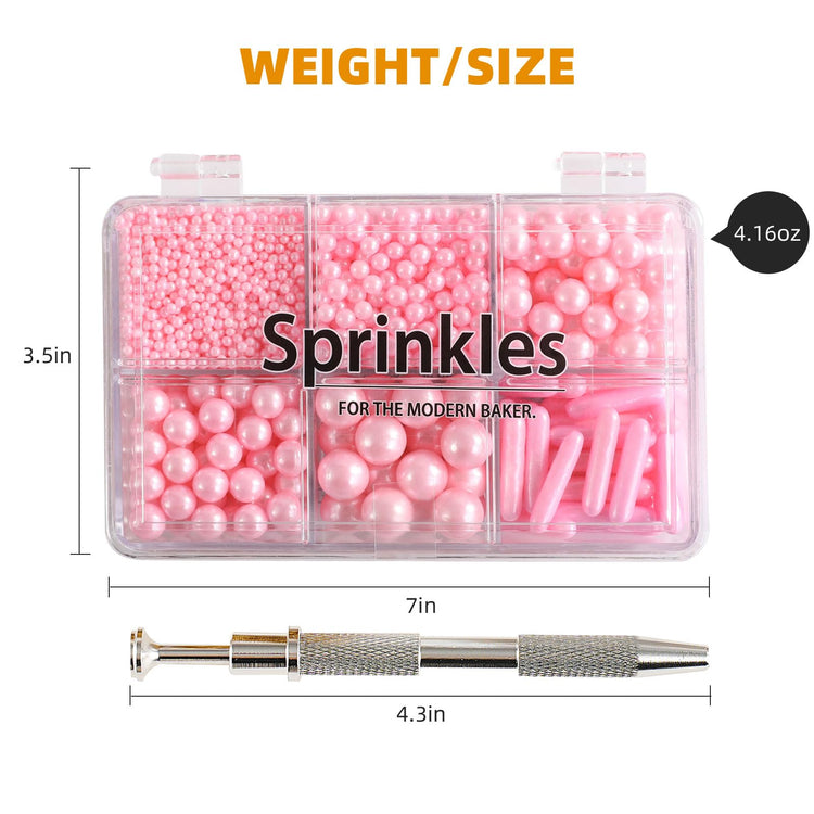 Pink Mix Sugar Sprinkles (4.16 Ounce)