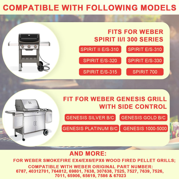 6787 Spirit 300 Full Size Griddle Insert for Weber Spirit I & II 300 Series