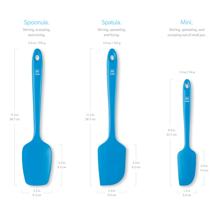 DI ORO Silicone Spatula Set (3 Count)