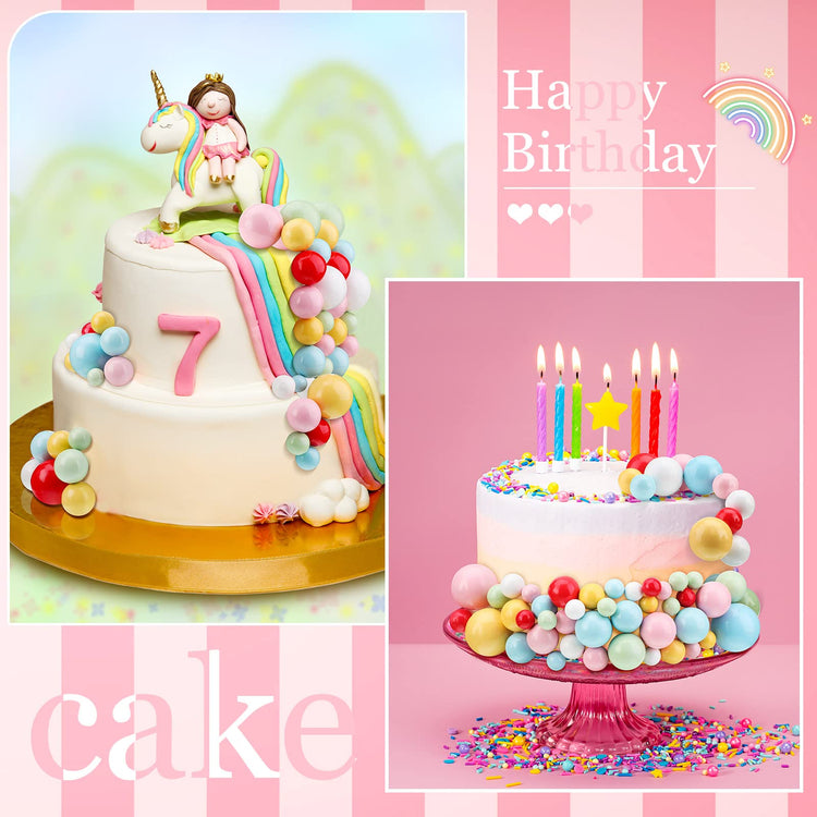 108 Pcs Balls Cake Topper