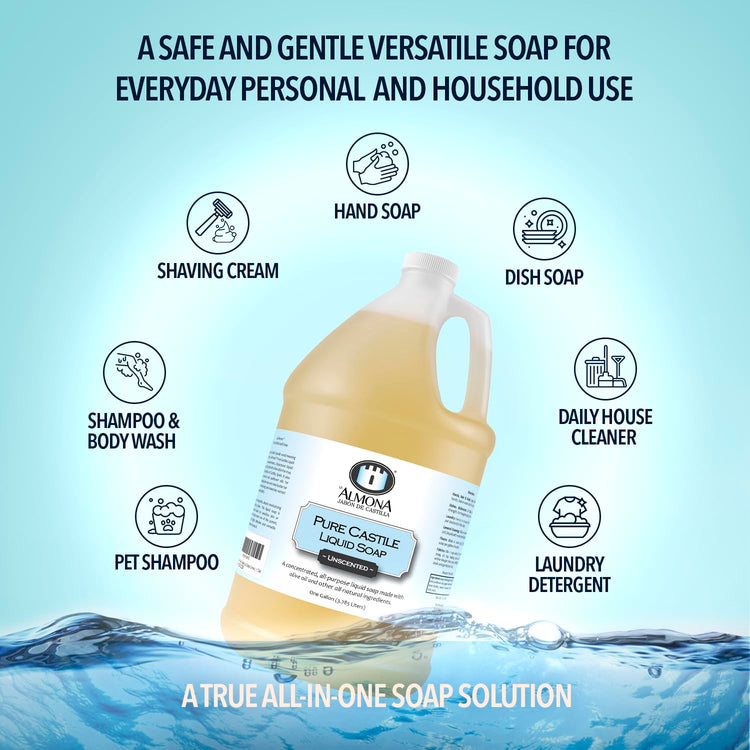 Pure Castile Liquid Soap (128 Fl Oz)