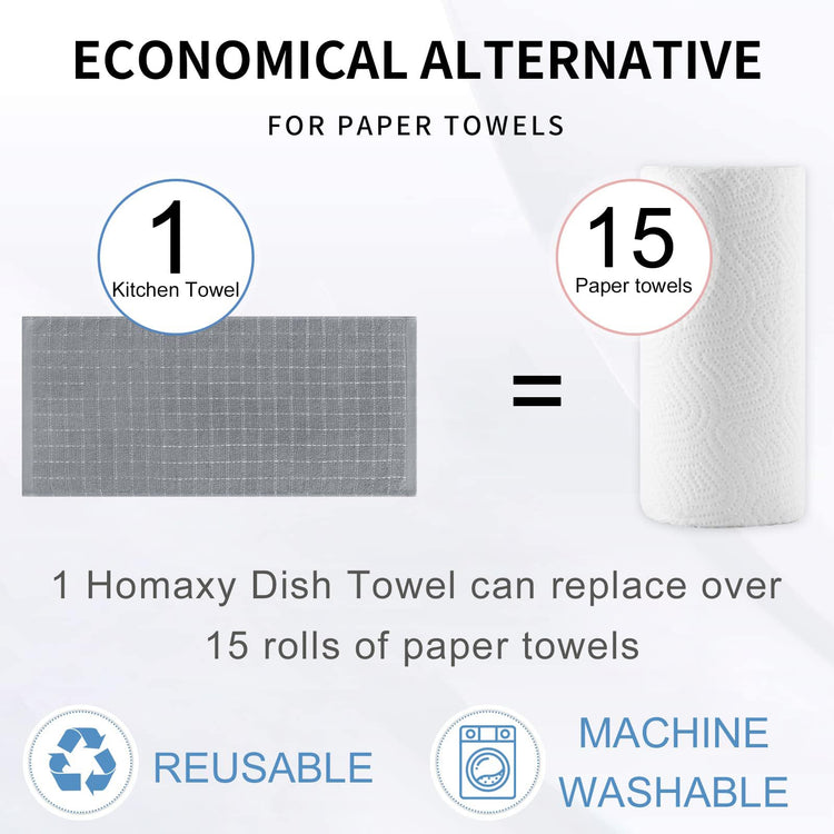 100% Cotton Terry Kitchen Towels (4 Count)