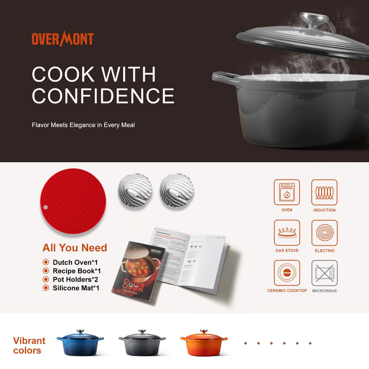 Enameled Cast Iron Dutch Oven