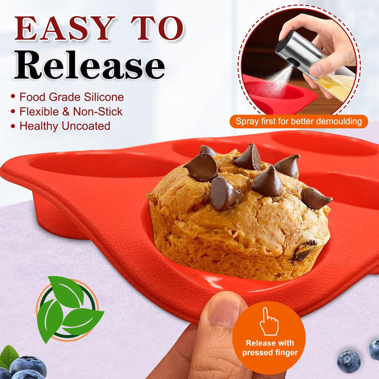 Silicone Muffin Pan (3 Count)