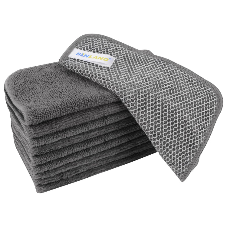 Dish Cloth for Washing Dishes Kitchen Washcloth Cleaning Cloth (10 Count)
