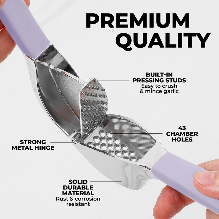 Metal Comfort Grip Garlic Press