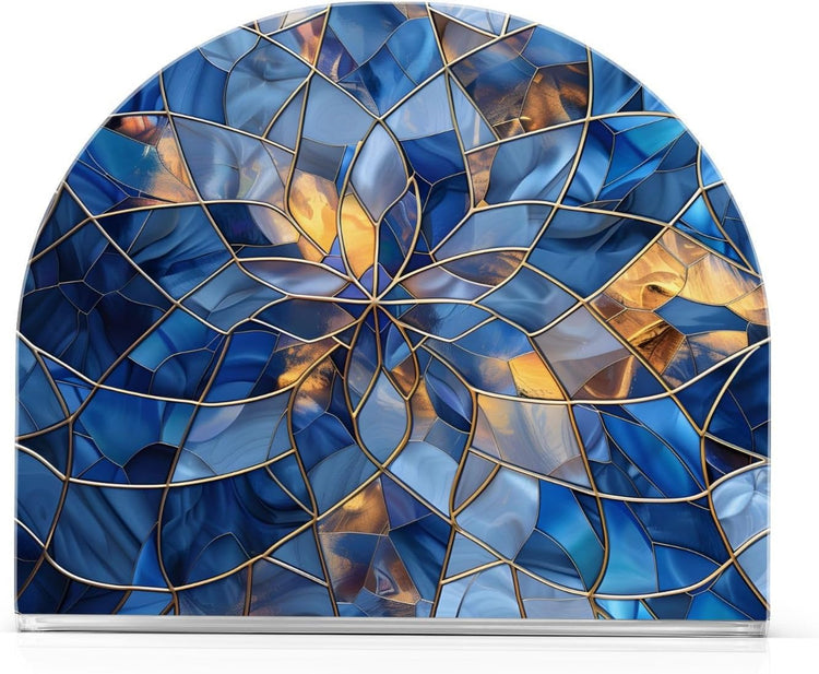 Stained Glass Geometric Pattern Napkin Holder for Table Paper Napkins Holder Acrylic Tissue Dispenser Kitchen Dining Room Bathroom Party Car Decor