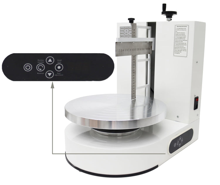 Cake Cream Spreading Frosting Icing Turntable Automatic Coating Machine with Graduated Scraper 60