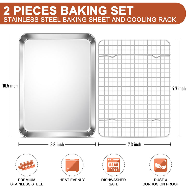 Baking Sheet with Wire Rack Set (2 Count)