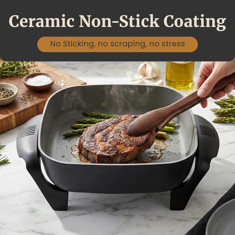 EG2313 PFAS Free Ceramic Electric Skillet