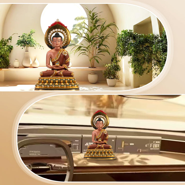 Hand Painted Amitabha Buddha Statue
