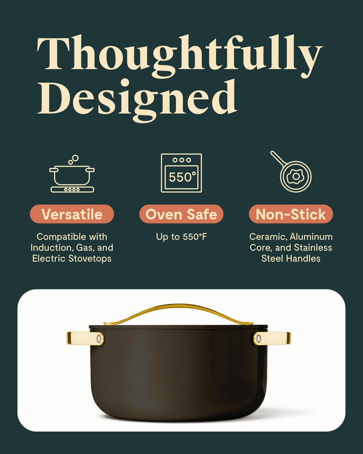 Non Stick Ceramic Dutch Oven Pot with Lid