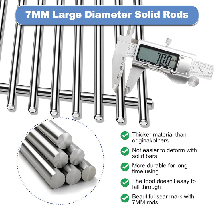 66095 Grill Grates with 66032 Flavorizer Bars for Weber Genesis 2 grill parts 300 Genesis II LX 300 Series ,Heat Deflector And Cooking Grids Replacement Parts For Weber Genesis ii E-310 E-315 S-335