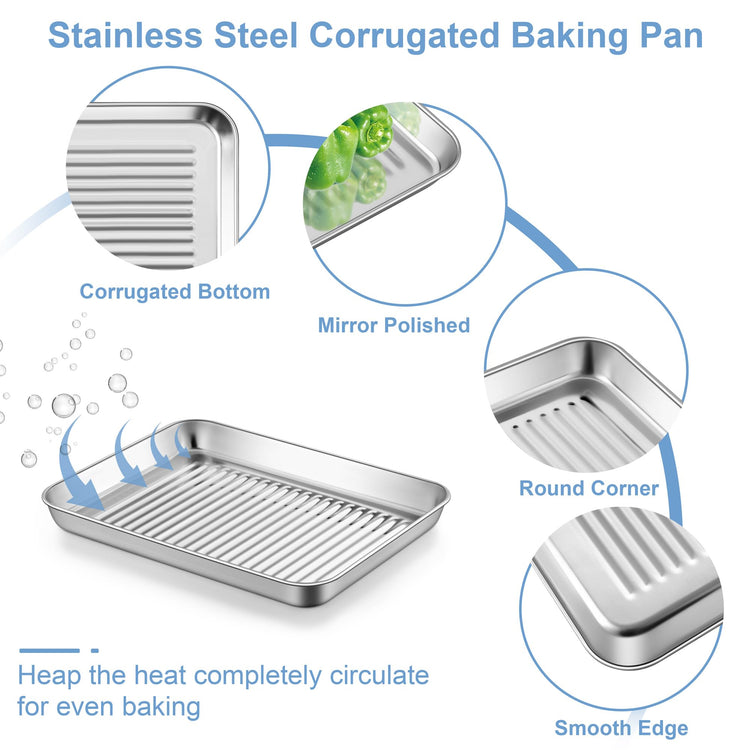 Toaster Oven Pan with Rack (18.99 Count)