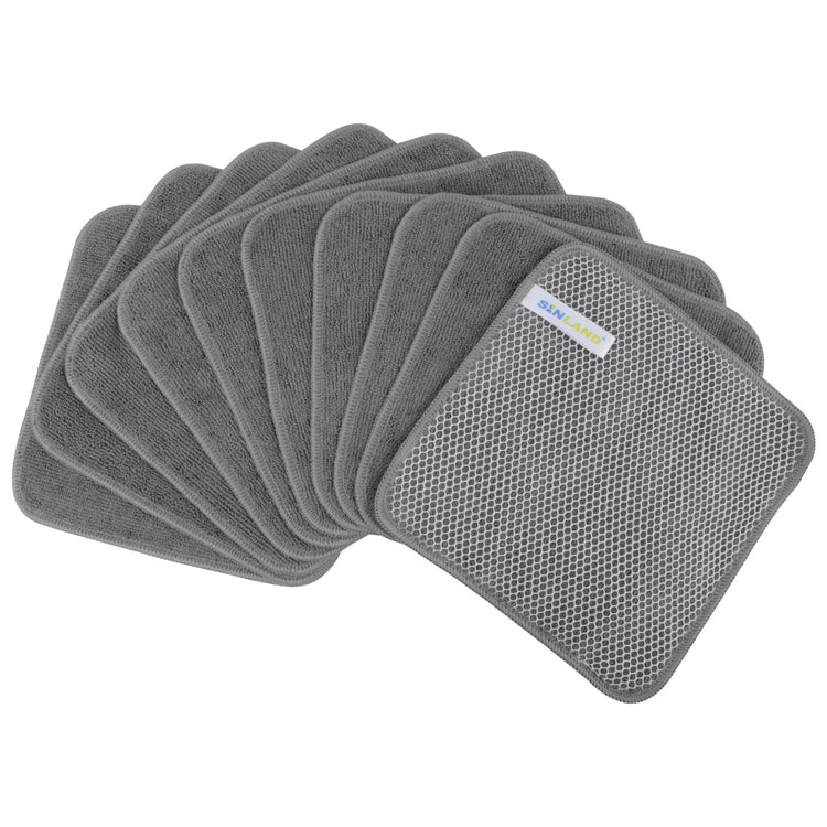 Dish Cloth for Washing Dishes Kitchen Washcloth Cleaning Cloth (10 Count)