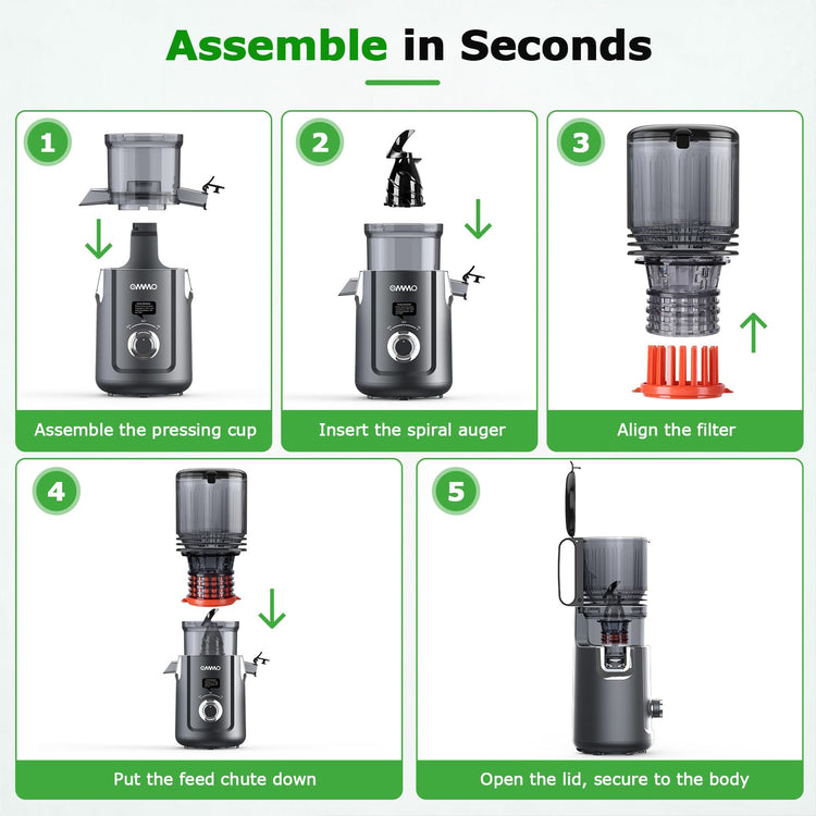 Cold Press Juicer Machines for Whole Fruits & Vegetables