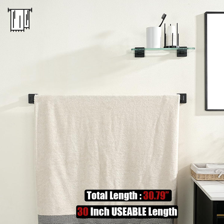 Black Towel Bar