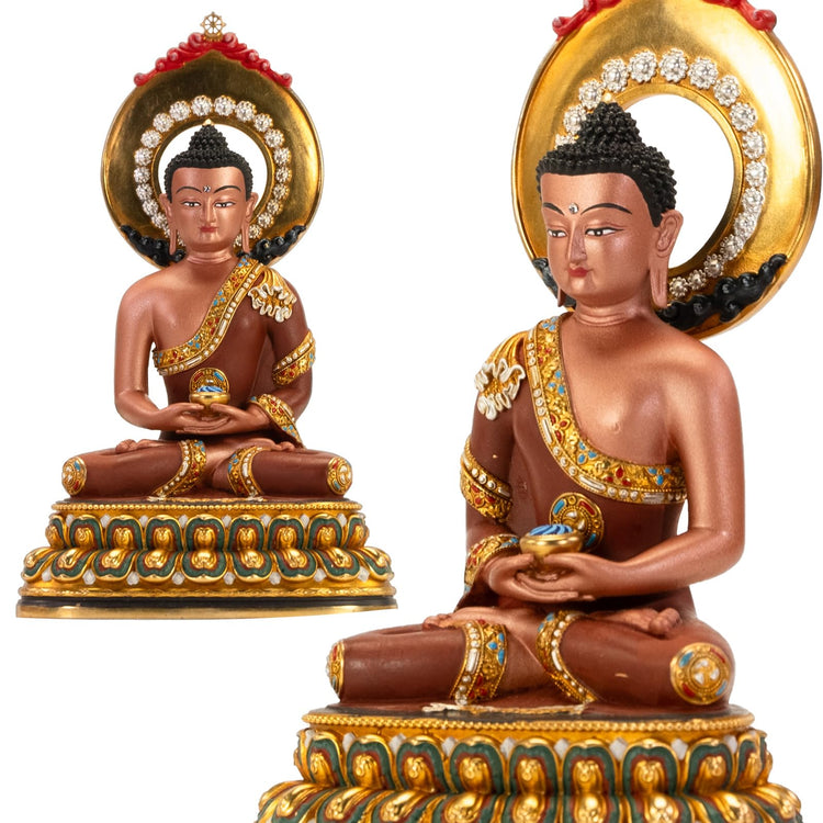 Hand Painted Amitabha Buddha Statue