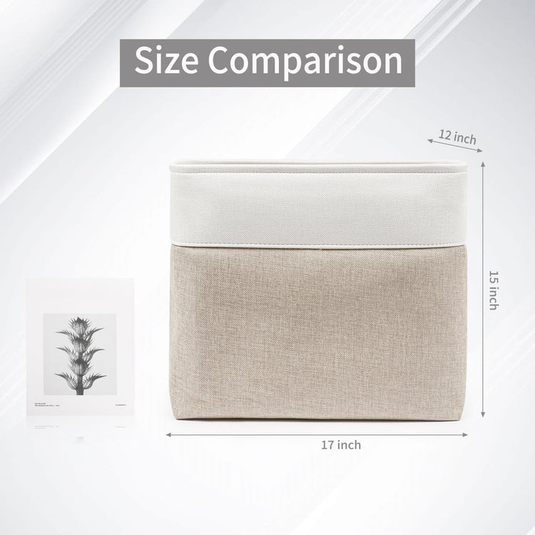 Large Fabric Storage Baskets (3 Count)