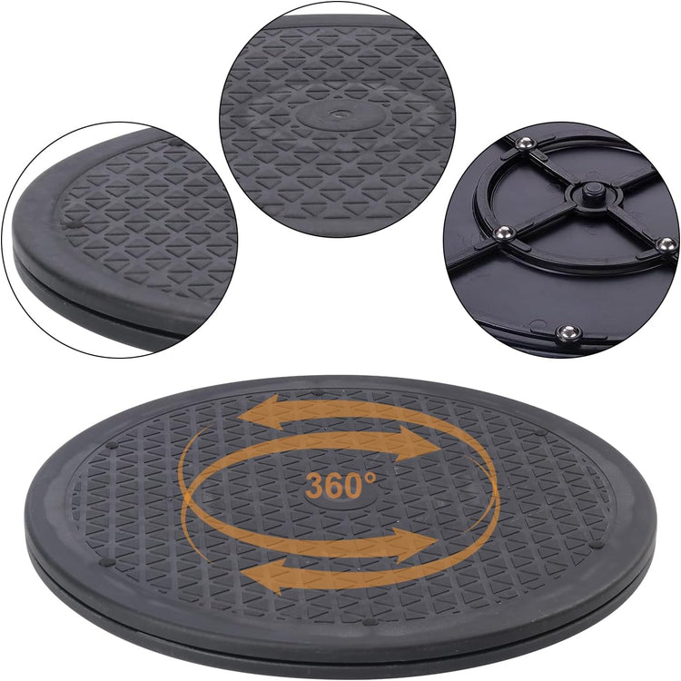 6 Pack 12 Inch Lazy Susan Turntable, Heavy Duty Lazy Susan Turntable Organizer, Premium 12 Inch Rotating Swivel Stand for Table Top, Kitchen, and More
