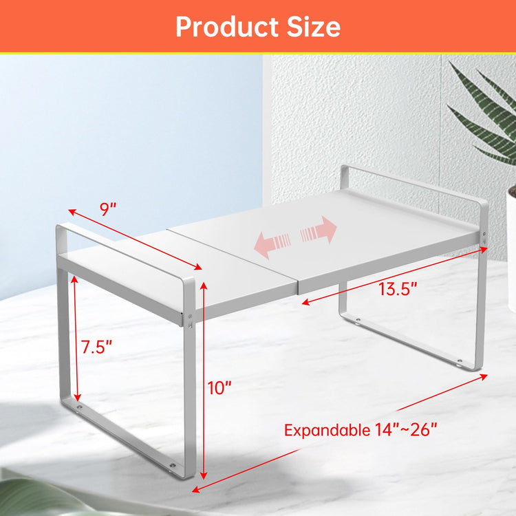 Expandable Cabinet Shelf Rack 9" Wide