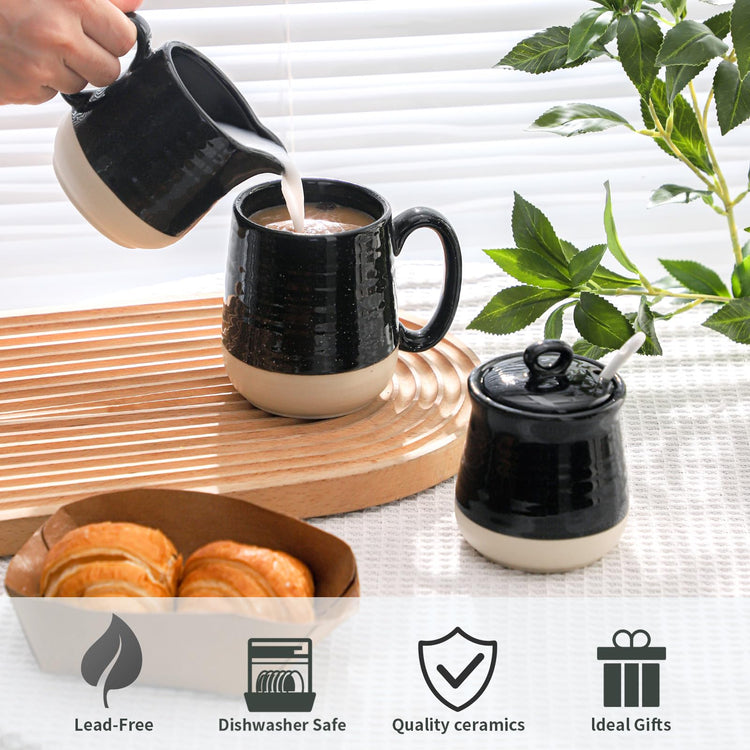 Porcelain Sugar and Creamer Set (10 Ounce)
