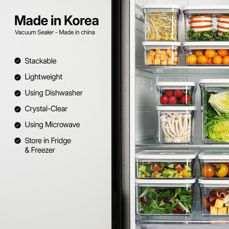 Premium Airtight Food Storage Containers, Rectangular 2PC-SET(2.11qt), Smart One-Click Seal Lid, 100% Leak Proof, Keep Food Fresh Longer, BPA-FREE, Dishwasher/Freezer & Microwave Safe