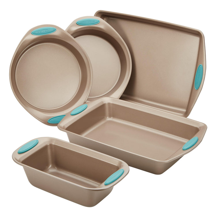 Cucina Bakeware Set Includes Nonstick Bread Baking Cookie Sheet and Cake Pans