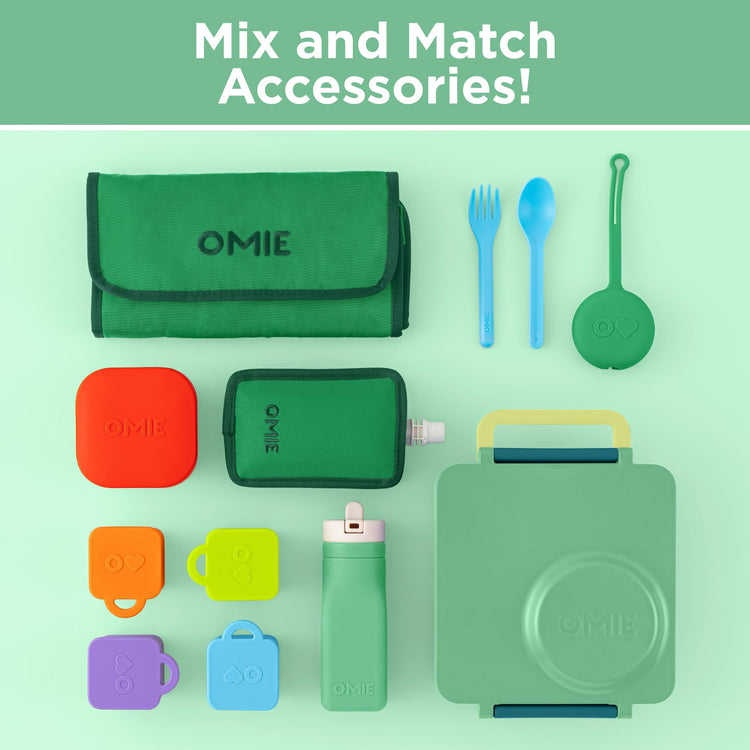 OmieBox Kids Insulated Leakproof Bento Lunch Box with Food Jar