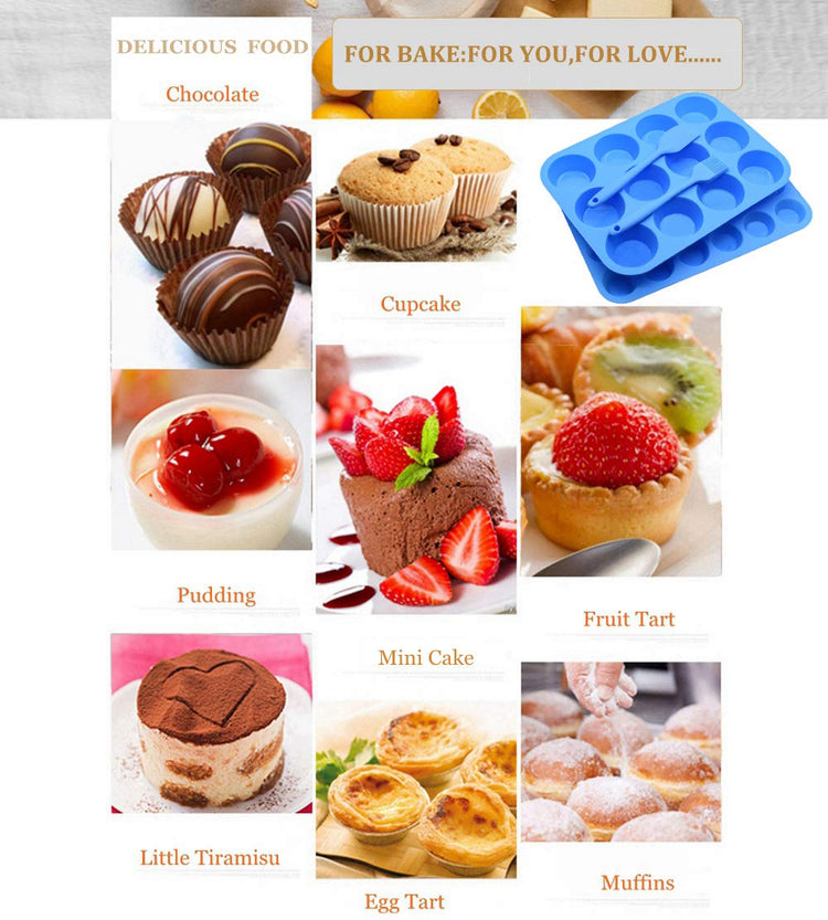 Silicone Muffin Pan Cupcake Set (2 Count)