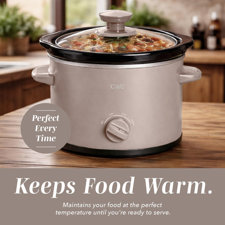 2QT Mini Electric Round Slow Cooker