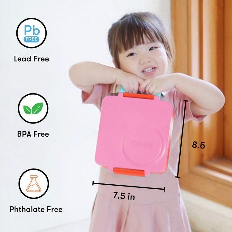OmieBox Kids Insulated Leakproof Bento Lunch Box with Food Jar