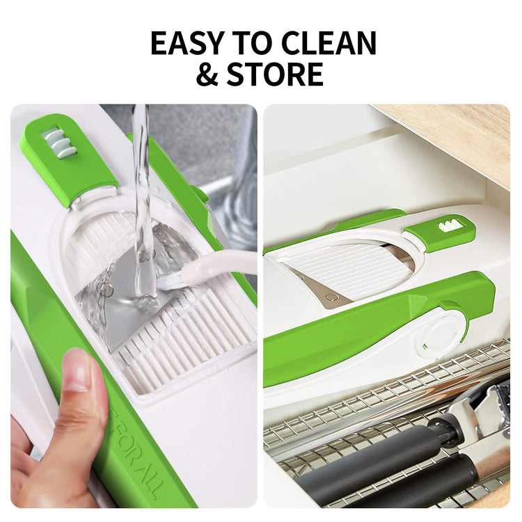 Safe Mandoline Slicer 5 in 1 Vegetable Chopper Food Potato Cutter