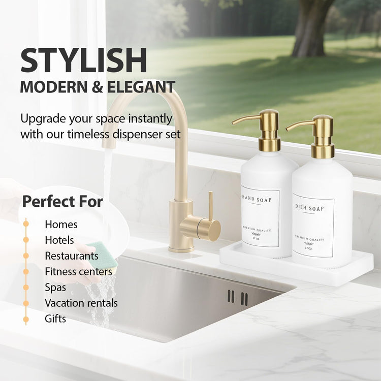 Gold Soap Dispenser Set (2 Count)