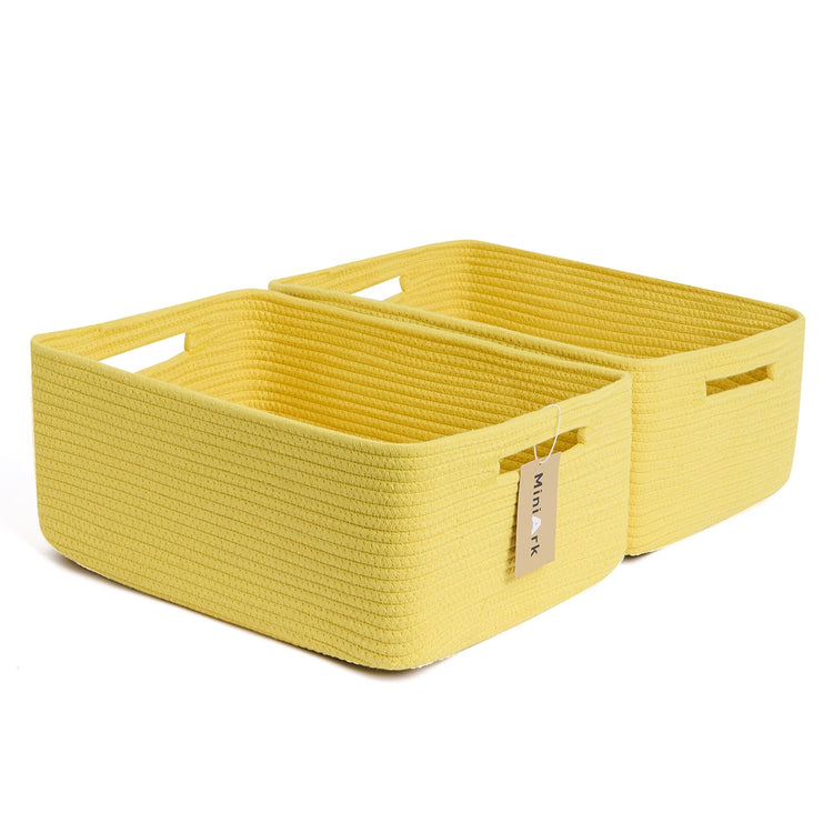 Large Storage Baskets for Shelves (2 Count)