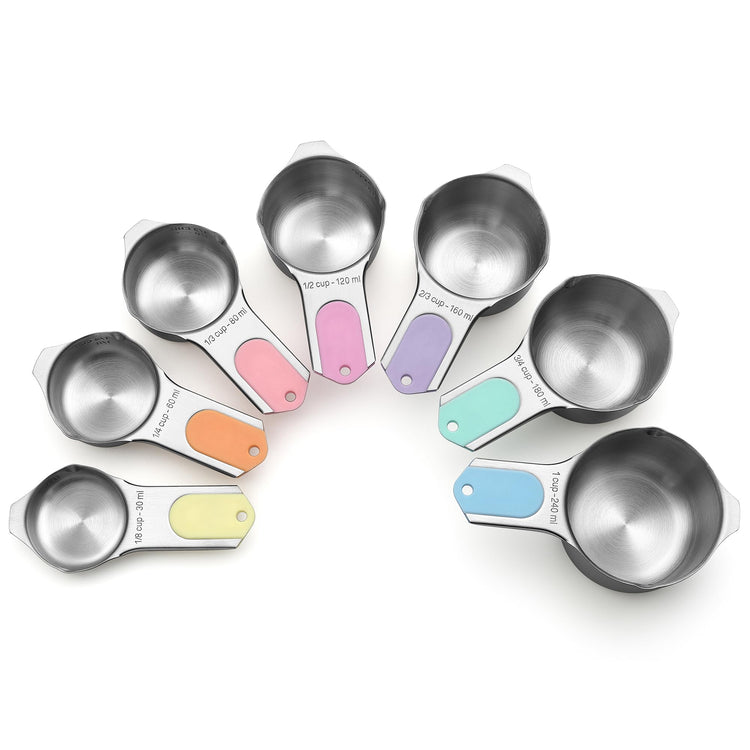 Magnetic Stainless Steel Measuring Cups Set of 7 (7 Count)