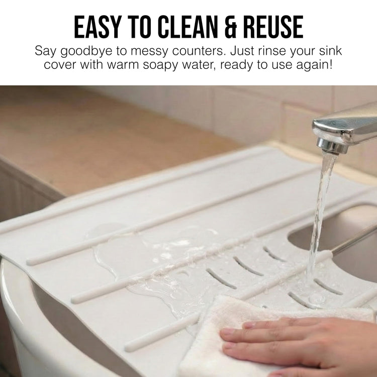 Travel Size Bathroom Sink Cover for Counter Space