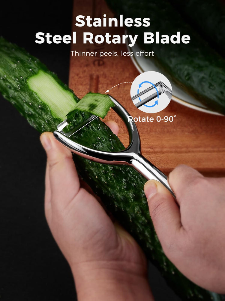 Premium 304 Stainless Steel Peeler Set (2 Count)