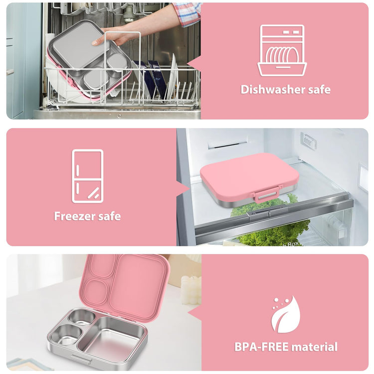 Stainless Steel Bento Lunch Box for Kids