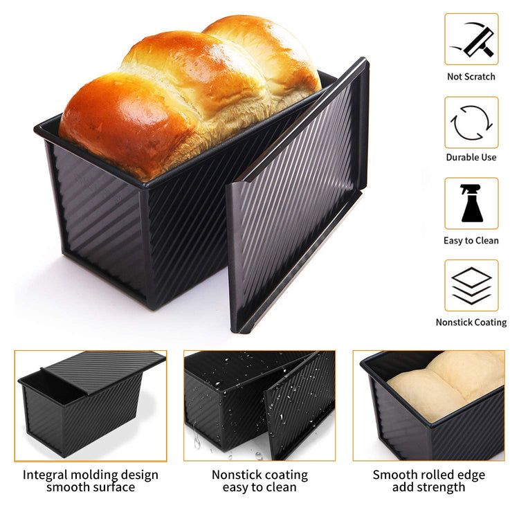 Pullman Loaf Pan with Lid 2 Pcs (2 Count)