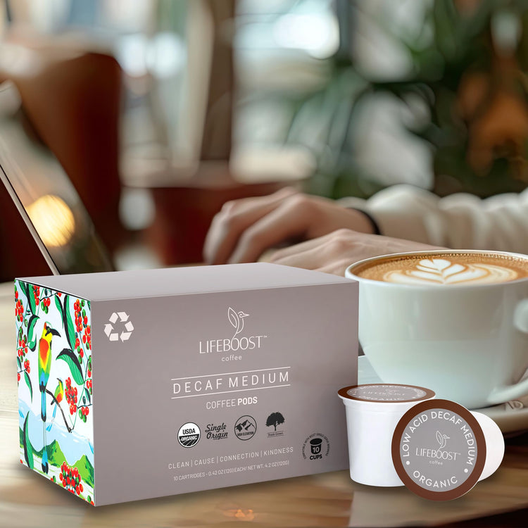 Organic Decaf Coffee K Cups (10 Count)