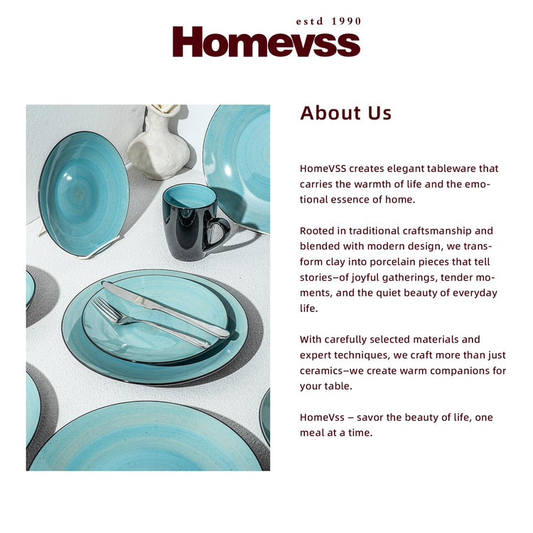 HomeVss Stoneware Sonoma Dinnerware Set