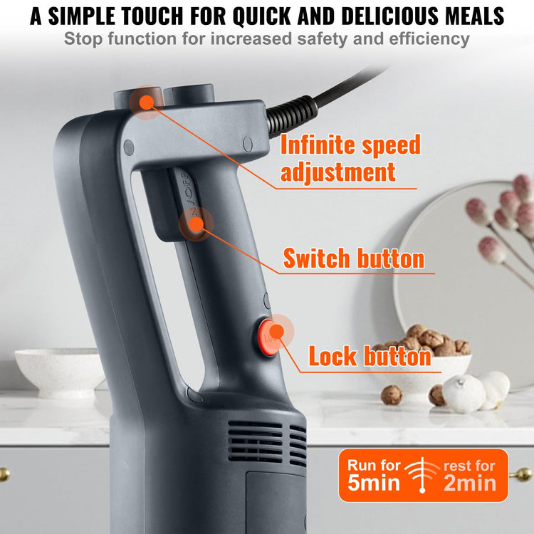 500W 12 Inch Heavy Duty Hand Mixer