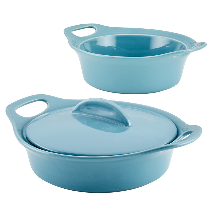 Solid Glaze Ceramics Casserole Bakeware