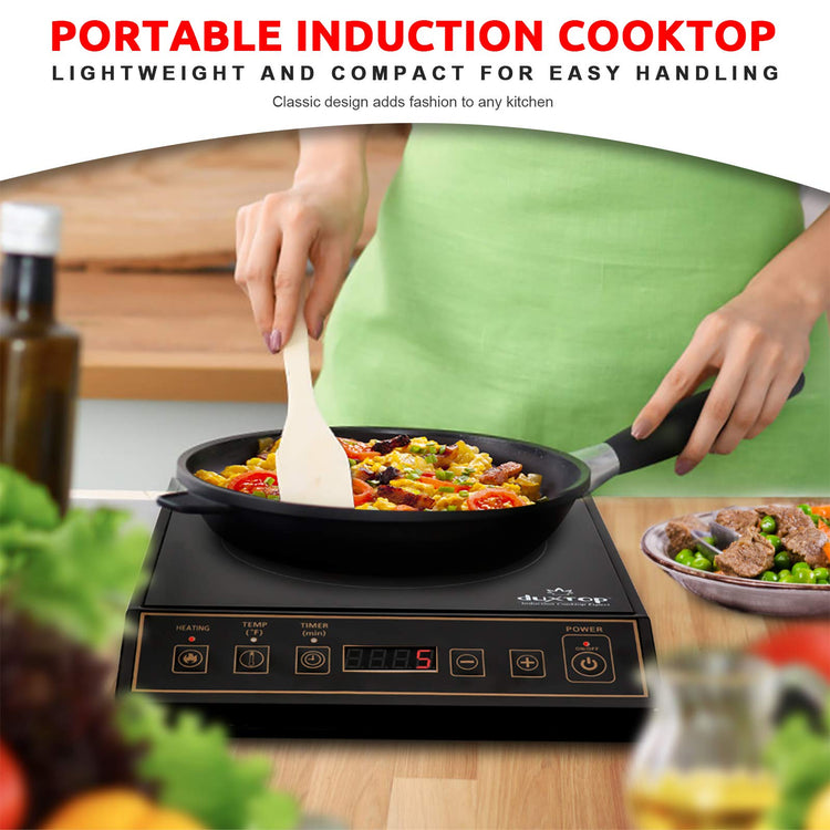 1800W Portable Induction Cooktop Countertop Burner