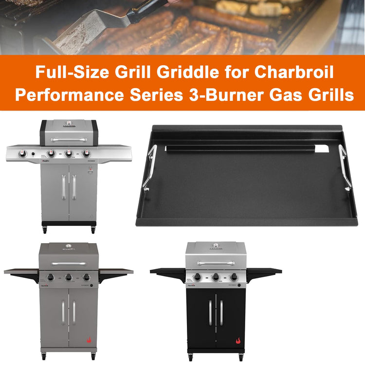 17" Flat Top Griddle for Charbroil Performance 3
