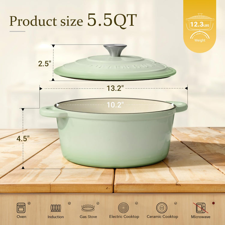 Enameled Cast Iron Dutch Oven