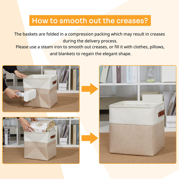 11 inch Cube Storage Bins (4 Count)
