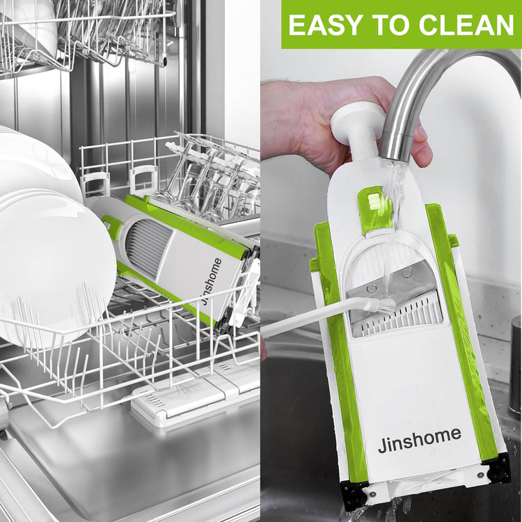 Upgraded Mandoline Slicer for Kitchen &Safe Vegetable Chopper 5 in 1 & Adjustable Mandoline Slicer