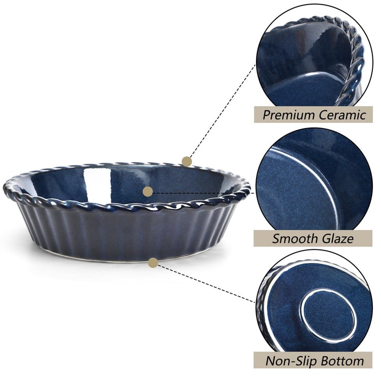 2 Pack Ceramic Pie Pans (2 Count)